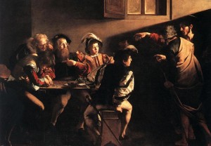 Caravaggio La chiamata di Matteo (1599-1600)