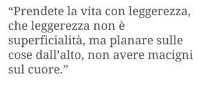 Calvino leggerezza